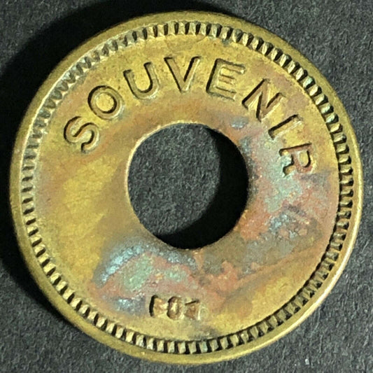 "Souvenir" "2020" Brass Donut Token 21mm