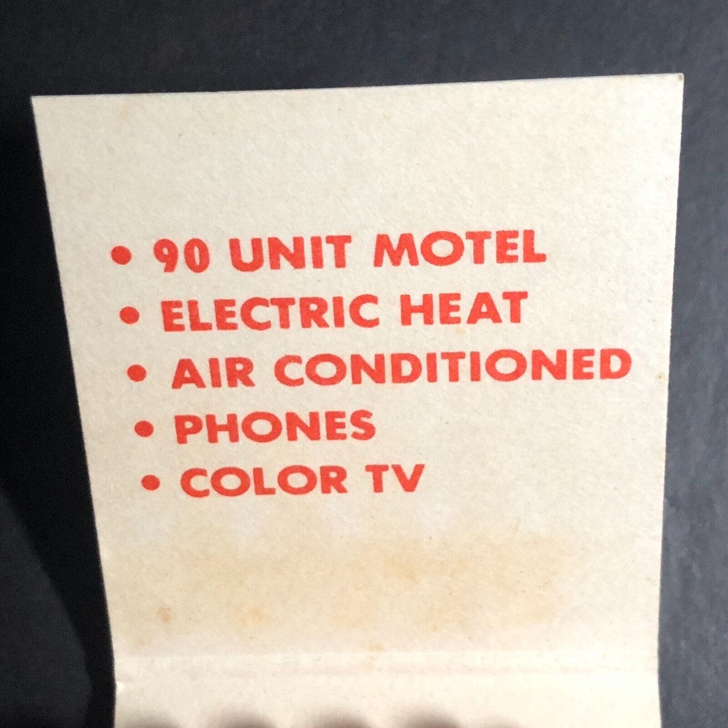 Exit Motel Restaurant Birch Run, MI Full Matchbook c1974-84 VGC