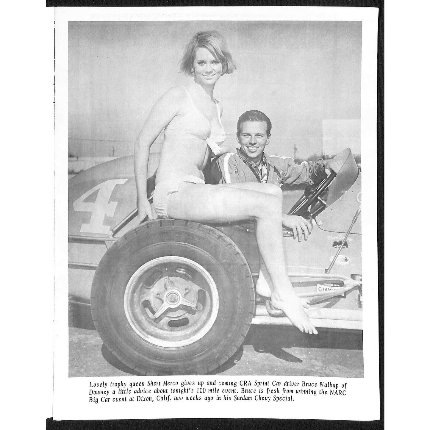 Scarce May 30 1966 CRA Auto Racing Program "Salute To Indianapolis" Ascot Park