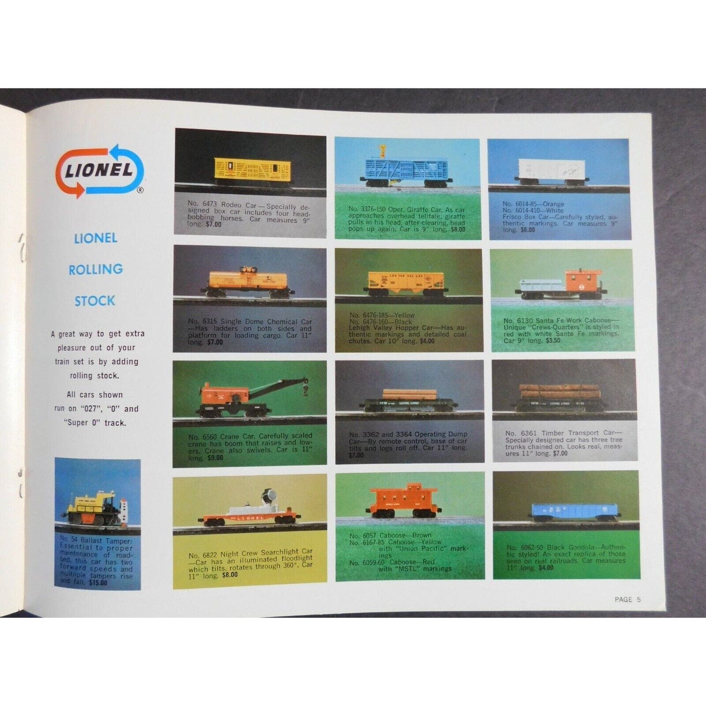 Original Canadian 1969 Lionel Trains "027" 8pgs Catalog VGC