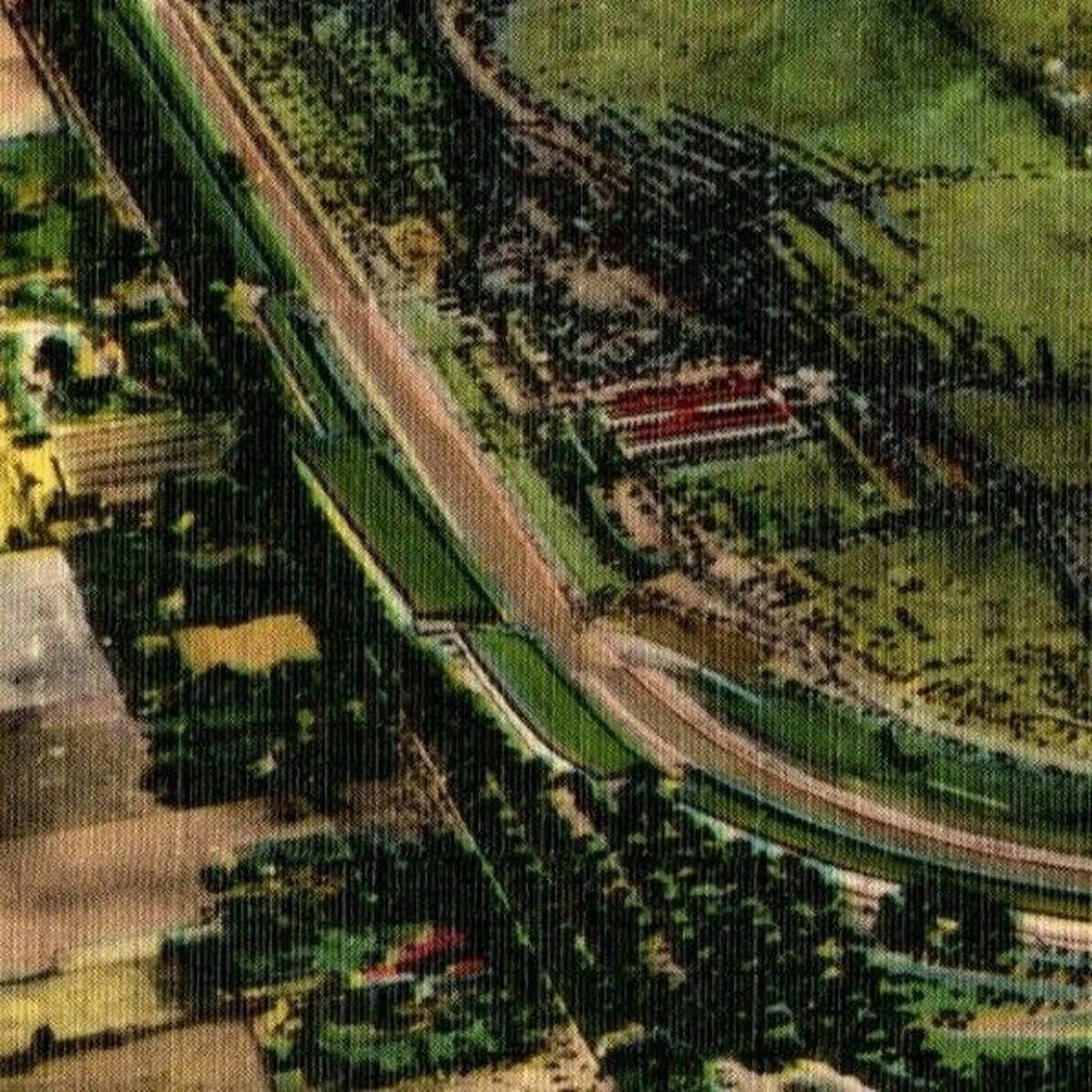 Indy 500 Linen Postcard 1946 "Greatest Automobile Race Course in the World" VGC