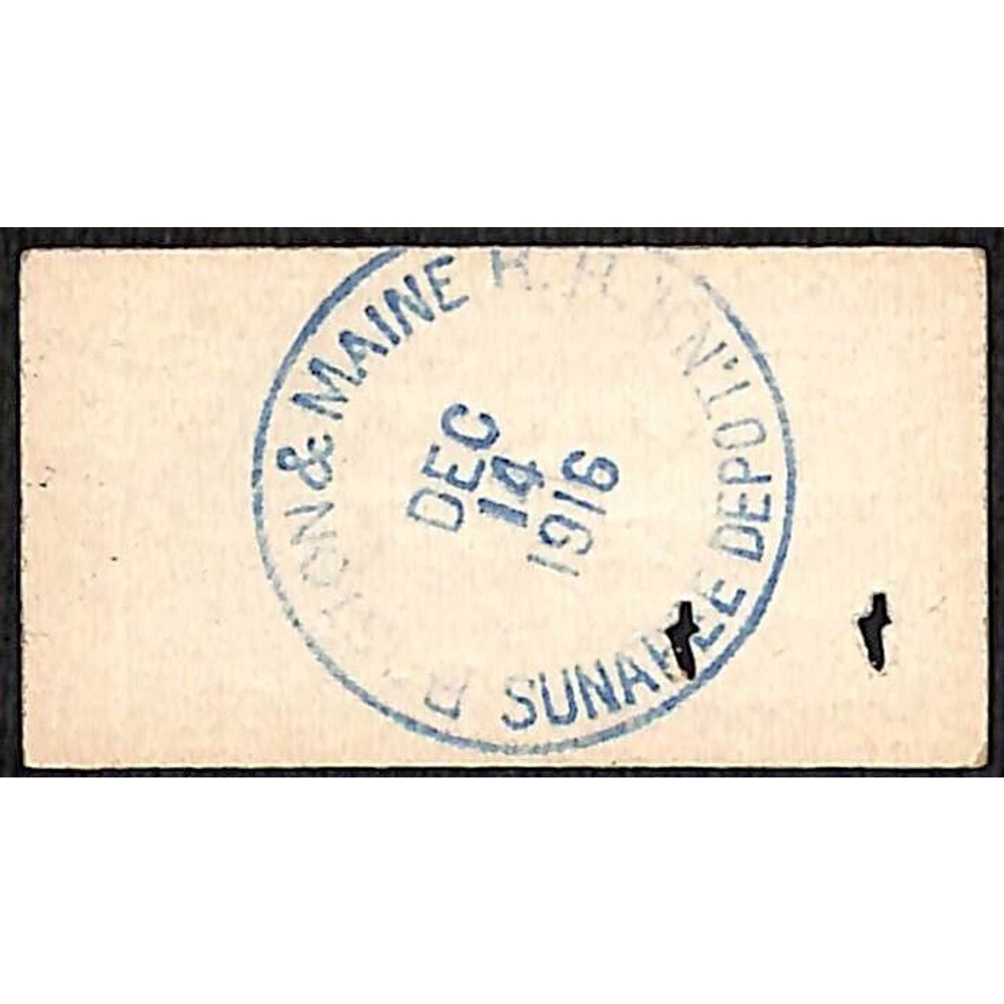 Boston & Maine Railroad Ticket 1916 Concord / Sunapee Depot, NH #4421
