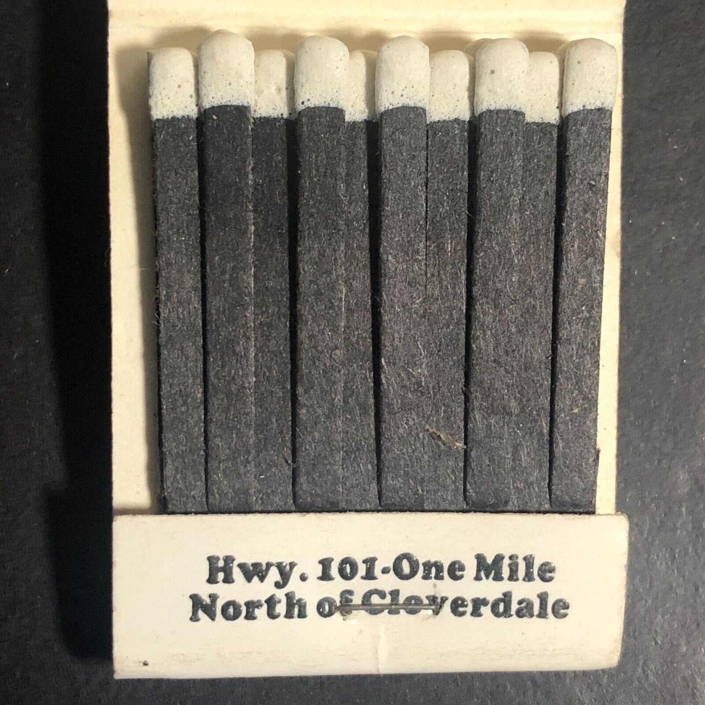 Mr. G's Steak House Highway 101 One Mile Full Matchbook c1980's
