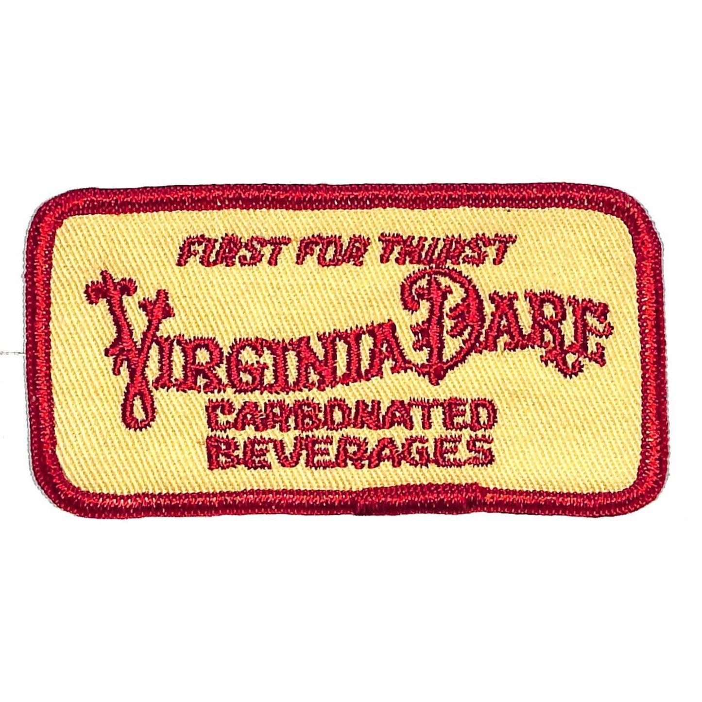 Virginia Dare Beverages Embroidered Soda Patch c1960's-70's - VGC Scarce