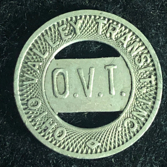 (Wellsburg, VA) Ohio Valley Transit O.V.T. G/F One Zone Token16mm