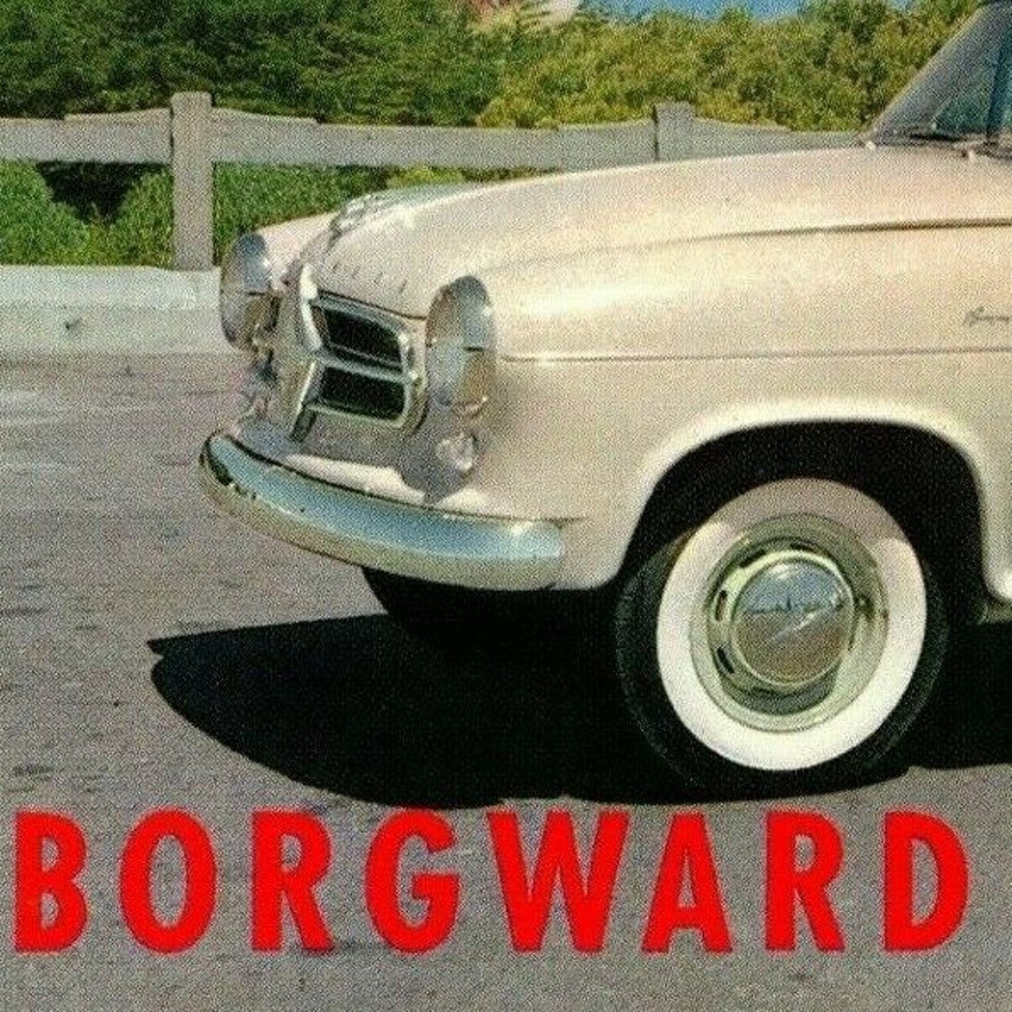 c1954-1962 Borgward Isabella Station Wagon Warner Motors, Napa, CA Postcard