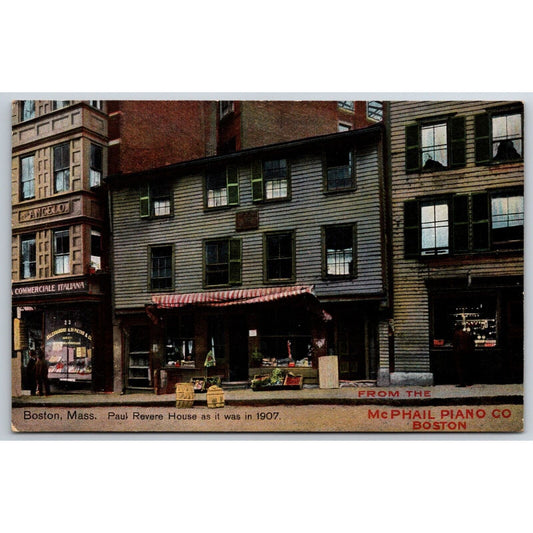 McPhail Piano Boston J.C. Oyler & Son Harrisburg RPPC* Adv. Postcard c1909 VGC