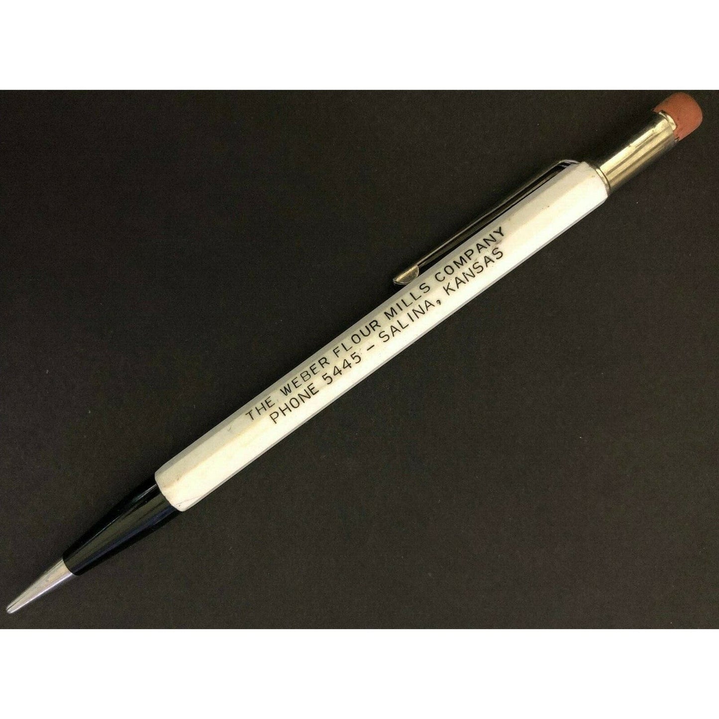c1940's-50's "Webber Flour Mills" Salina, KS Mechanical Advertising Pencil