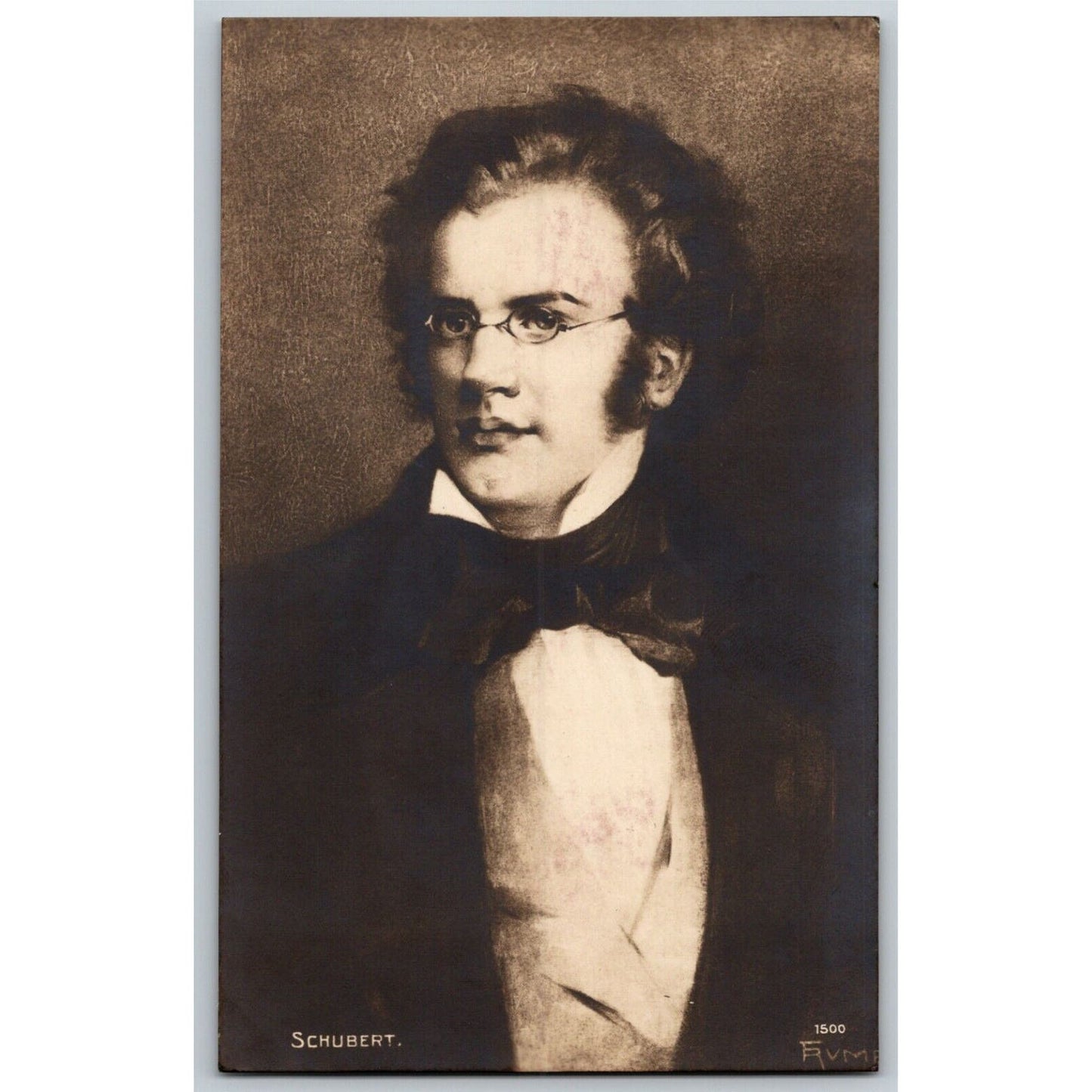 Vintage c1910 Postcard - Composer Franz Schubert - Unposted
