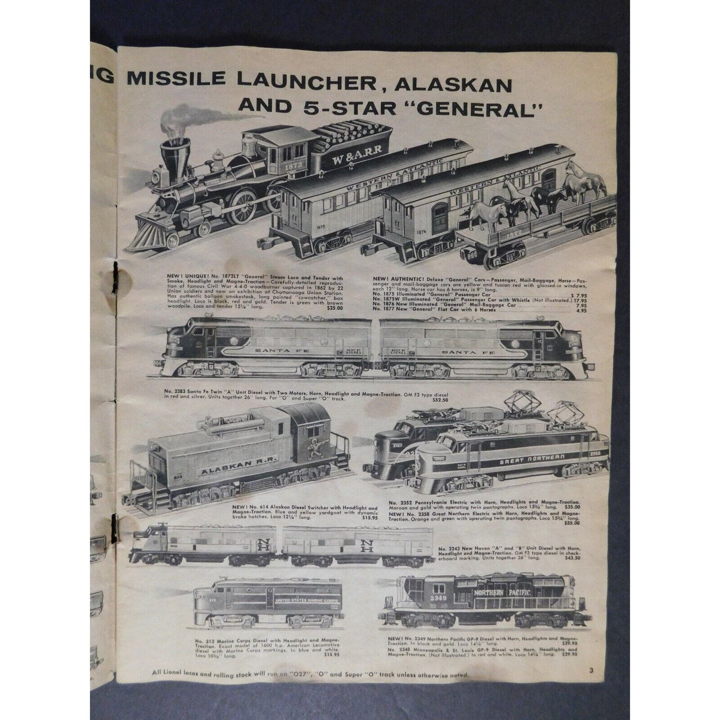 Original 1959 Lionel Trains Accessory Catalog 35pgs. Gary Nelson Coll.