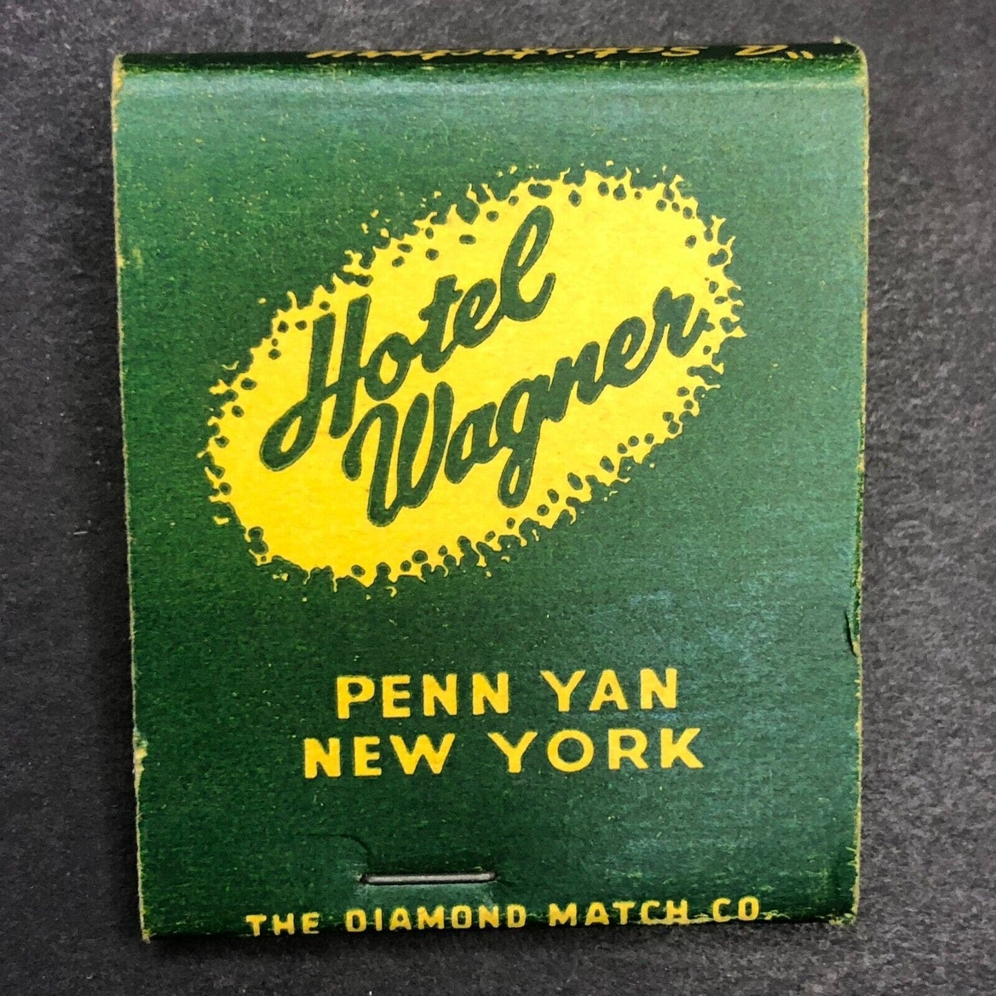 Hotel Wagner Penn Yan New York Mostly Full (-6) Matchbook c1940's-50's VGC