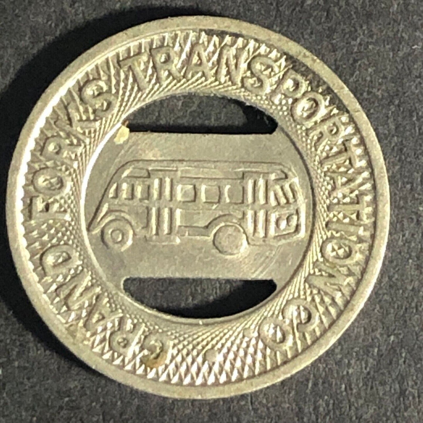 Grand Forks Transportation Co. G/F One City Fare Bus Transit Token 16.44mm