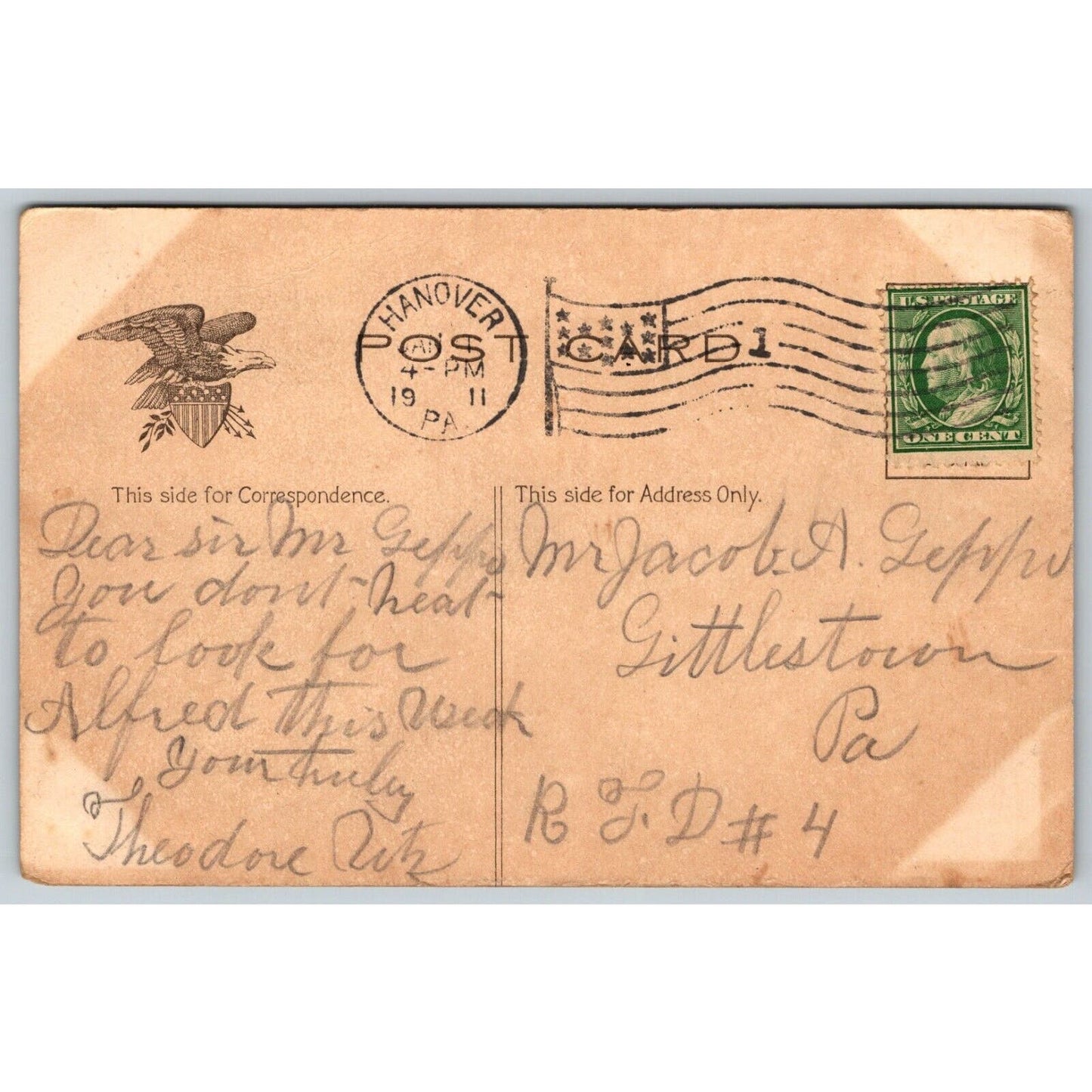 Bromo Seltzer Horse Wagon RPPC* Advertising Postcard PM 1911