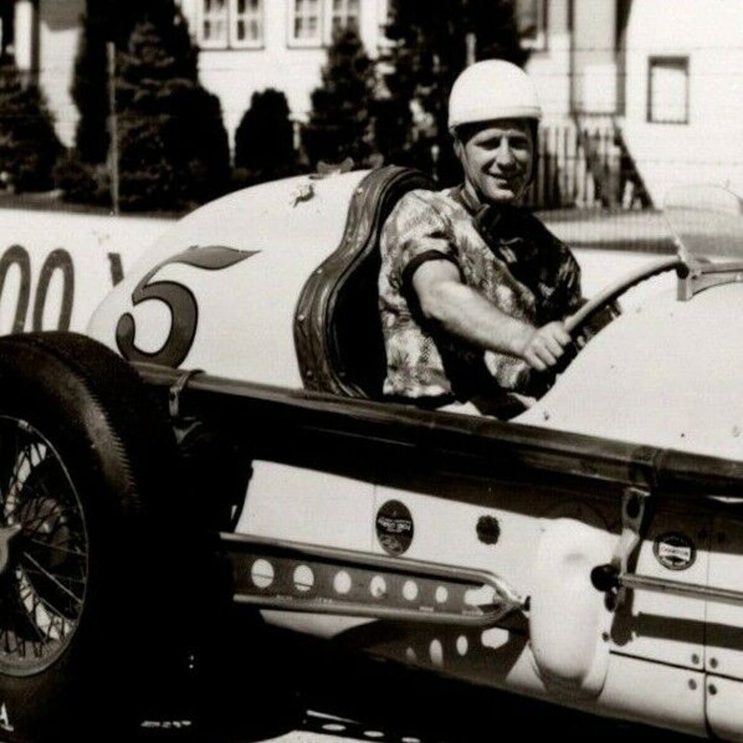 Indy 500 RPPC Postcard "1952 Mike Nazaruk" Official Race Photo Unposted VGC