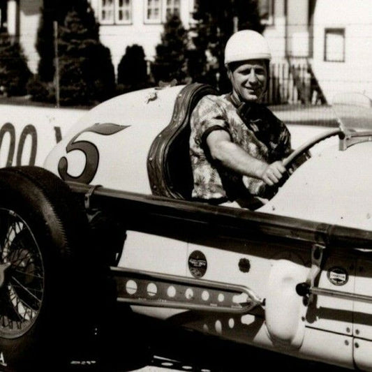 Indy 500 RPPC Postcard "1952 Mike Nazaruk" Official Race Photo Unposted VGC