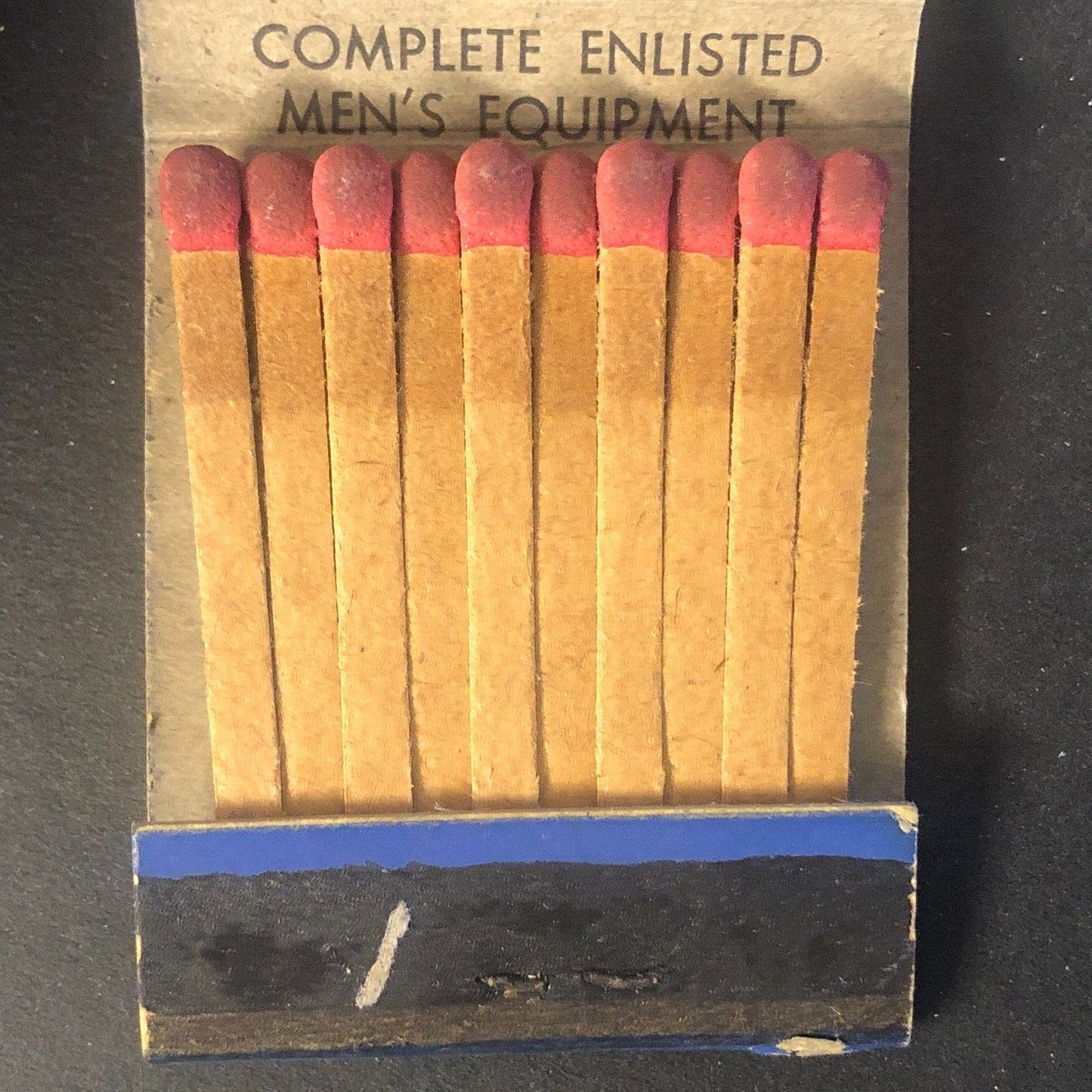 Bailey's Army Navy Uniforms WWI Era Vintage Full Matchbook c1940's Scarce