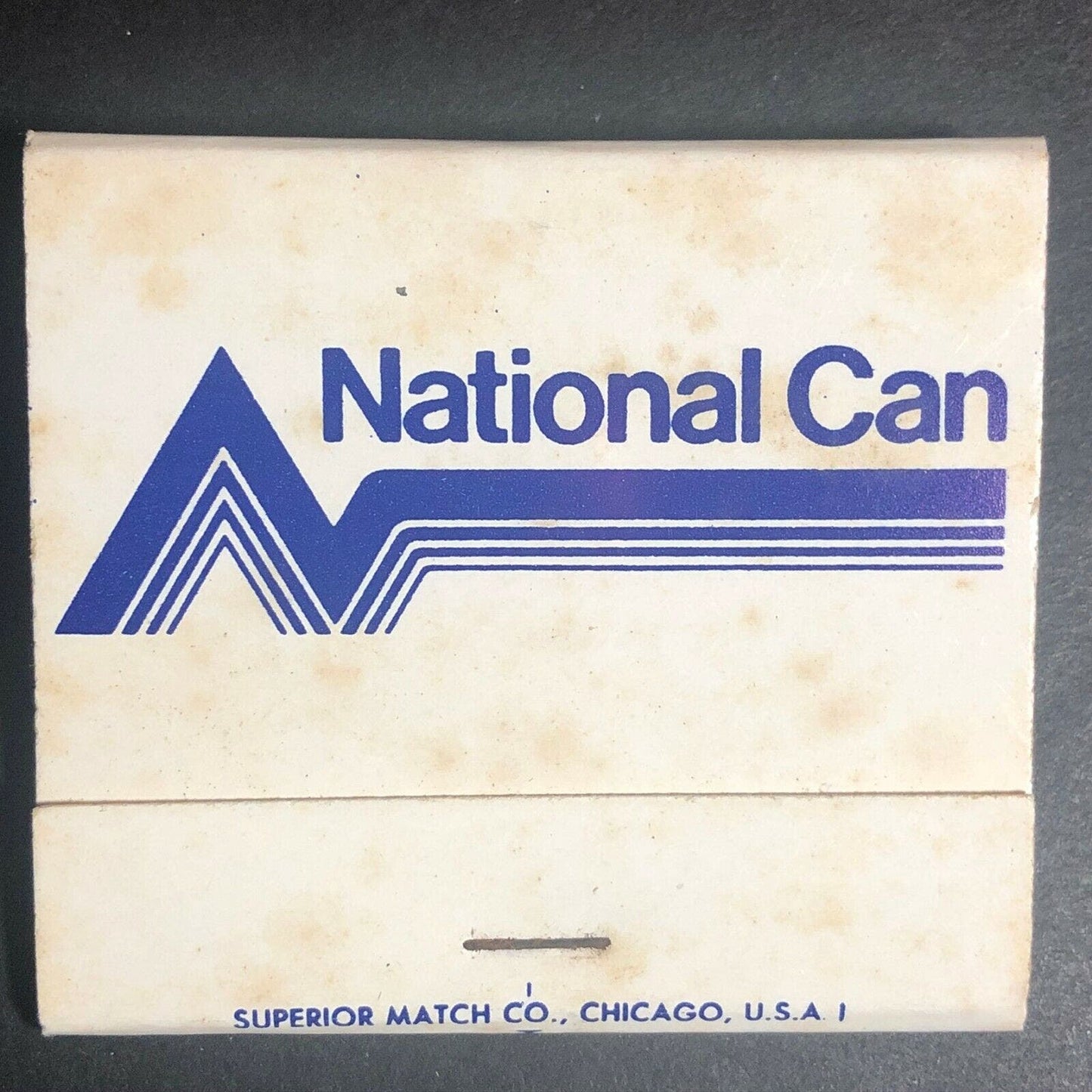 Very Scarce 70's Full Matchbook "National Can"