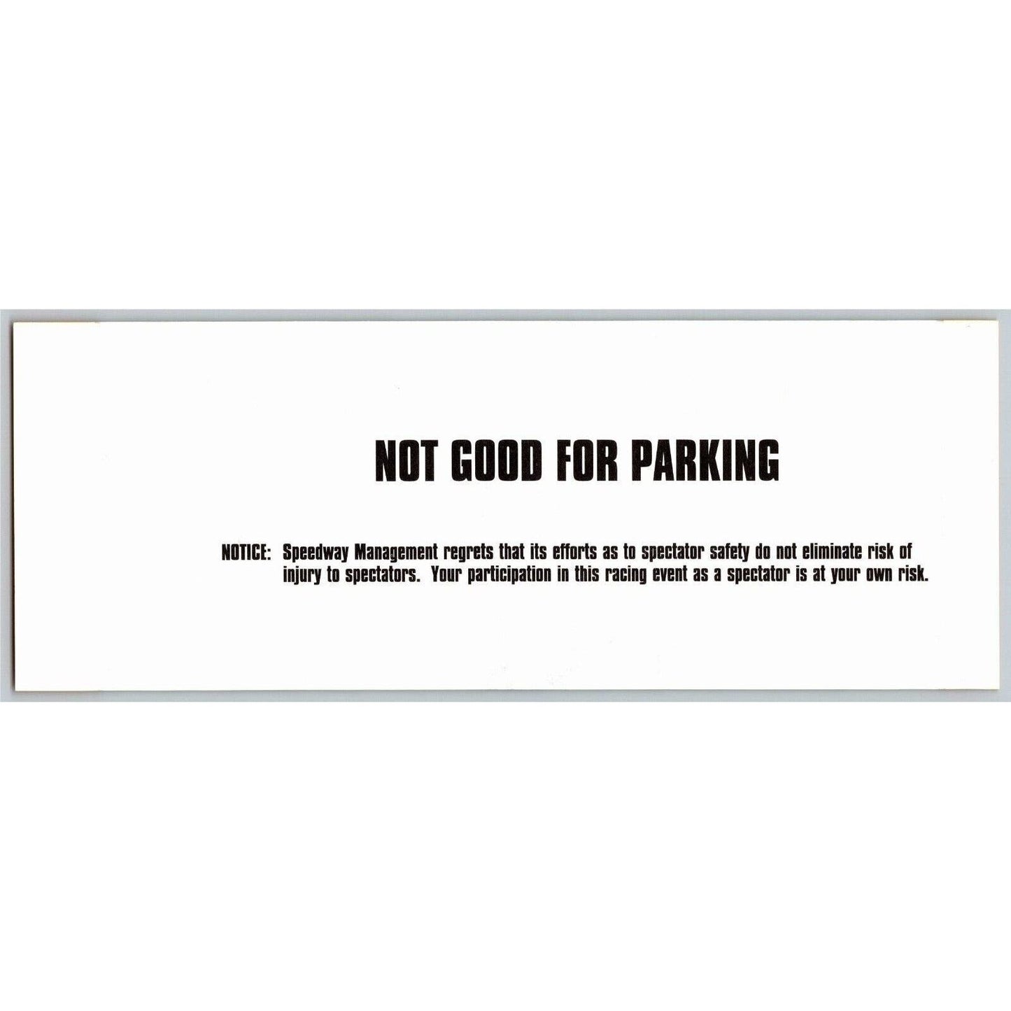 2000 Indy 500 (1st Day Saturday Practice) Pagoda Terrace Unused Ticket IMS #35