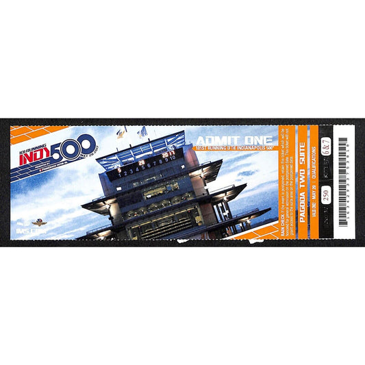 2017 Indy 500 Pagoda Two - Qualifications Ticket Indianapolis IMS #250
