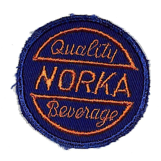 Norka Beverages Akron, OH Embroidered Soda Patch c1955 VGC Scarce