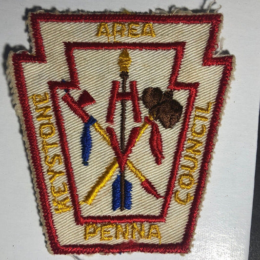 BSA Keystone Penna Area Council Vintage Embroidered Patch - c1970's