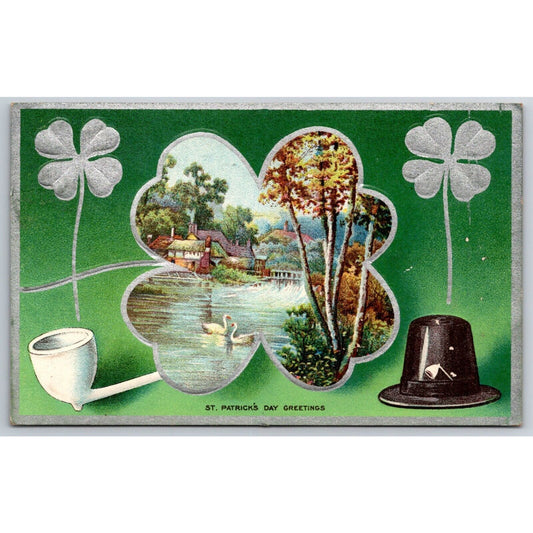 E. Greenfield Son & Co Chocolate St. Patrick's Day Advertising Postcard PM 1910