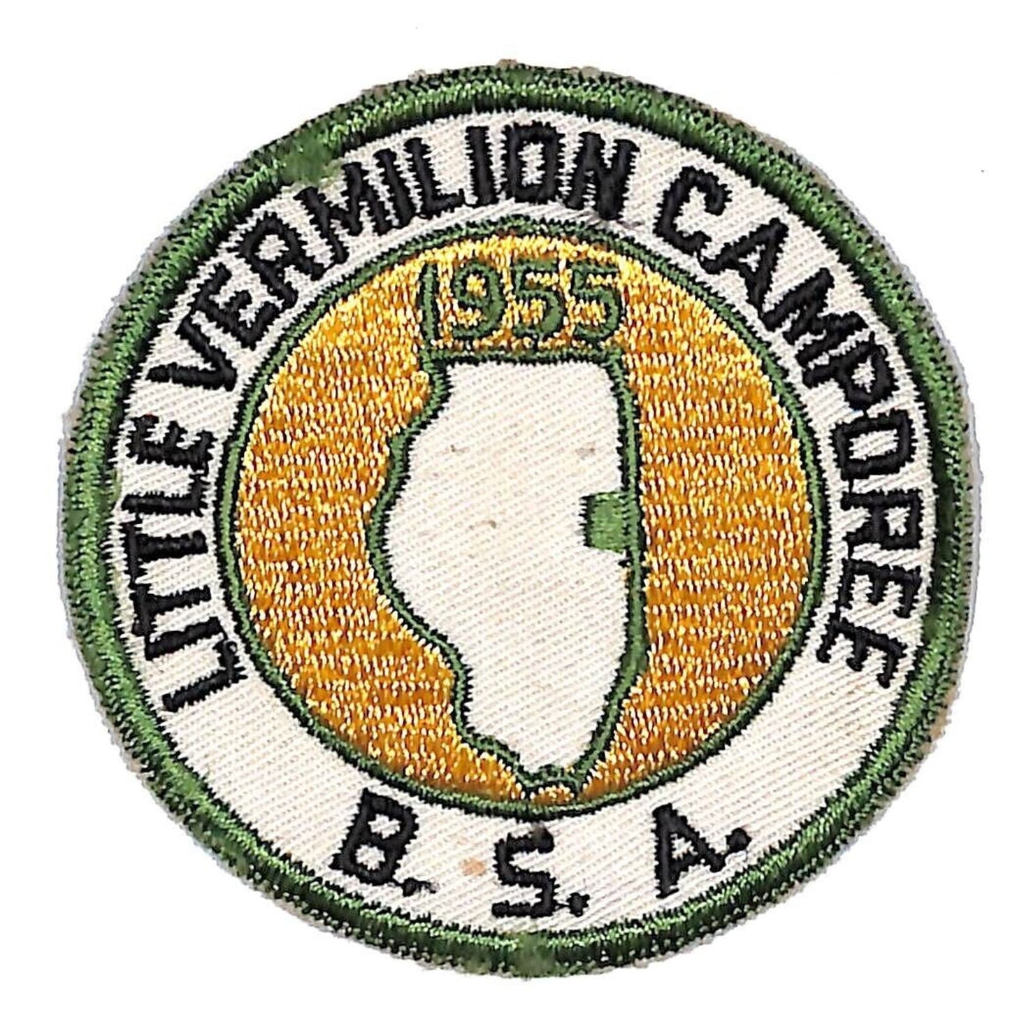 BSA Patch Little Vermilion Camporee 1955 Boy Scouts Piankeshaw Council - Scarce