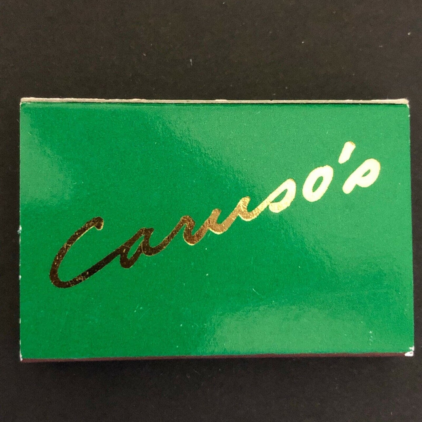 c1980's-90's Wooden Matchbox Matchbook "Caruso's Bally's Grand" Atlantic City