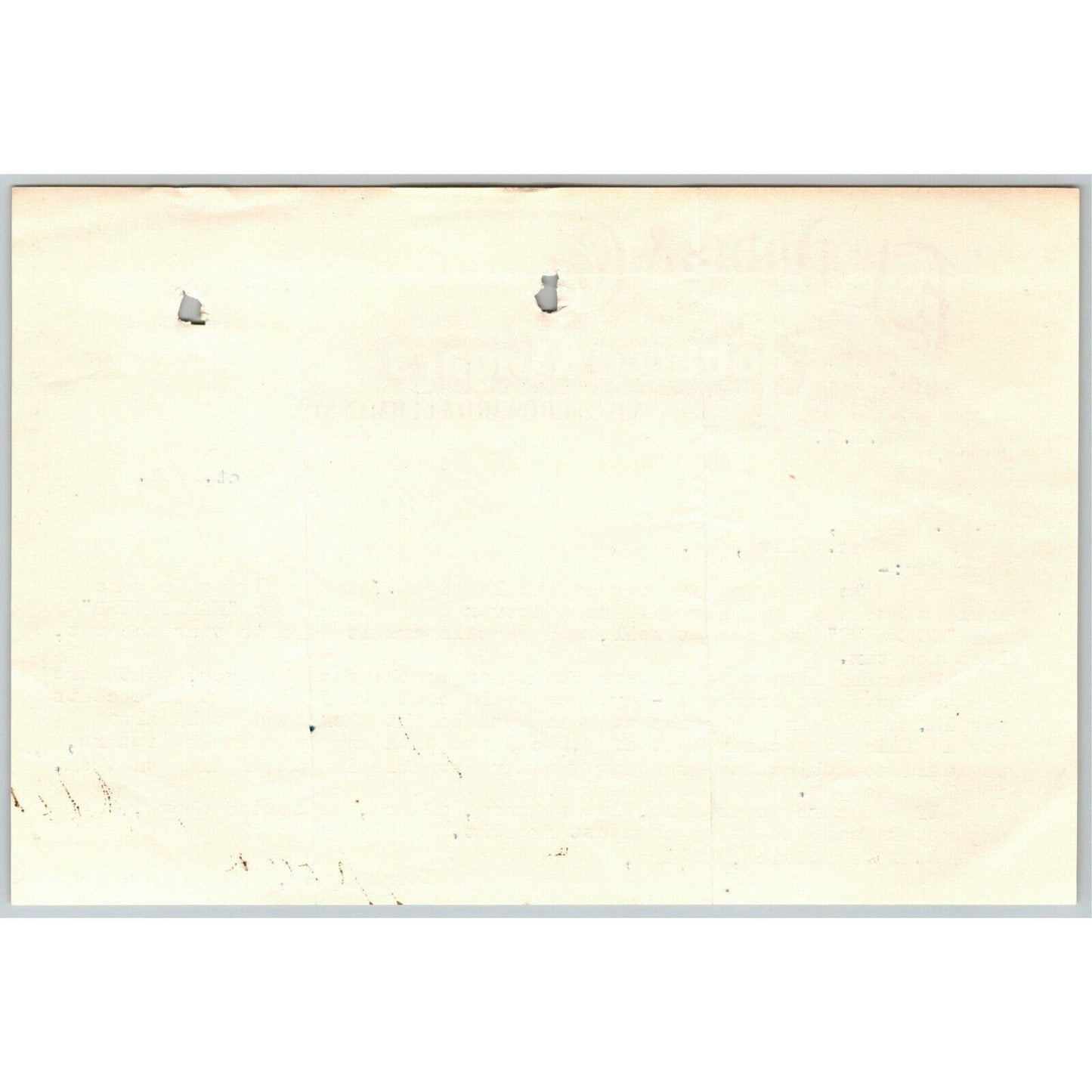 1901 Letterhead F.A. Davis & Co. Tobacco & Cigars Baltimore - Ephraim Baker*