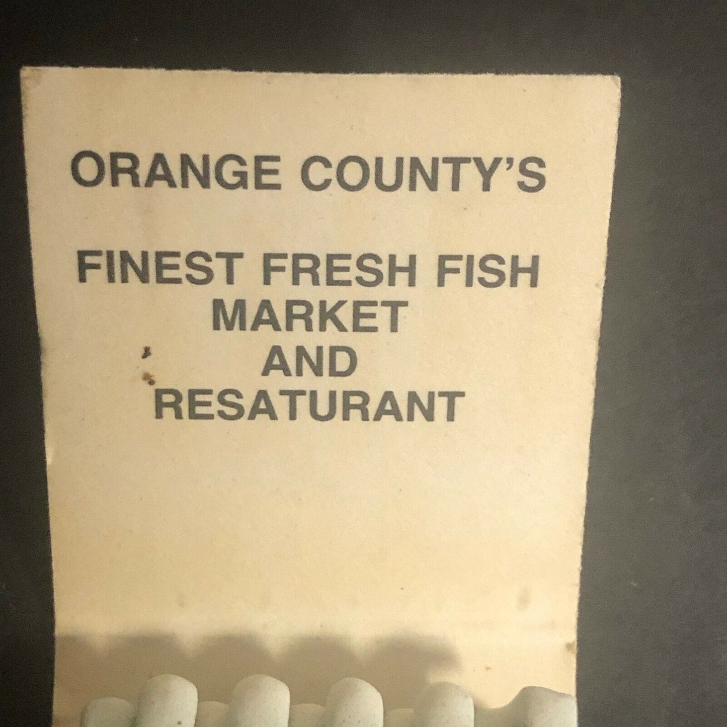 Vintage c1980's Full Matchbook "Original Fish Company" Los Alamitos, CA