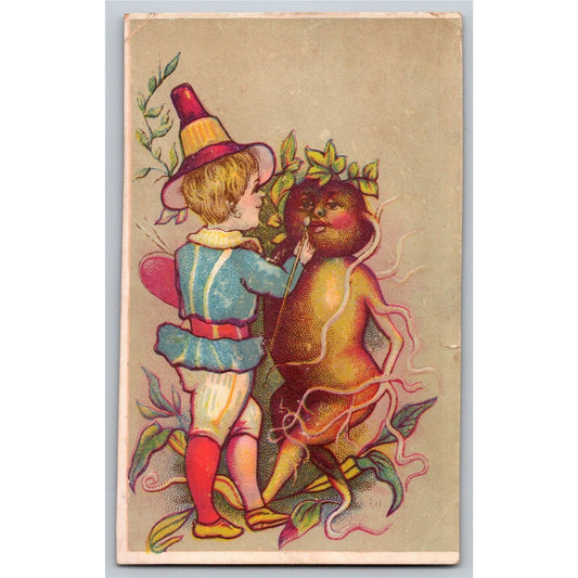 B.E. Drumtreller Landingville, PA Merrick Thread Co. Victorian Trade Card
