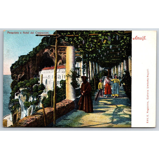 Italian Postcard Amalfi Pergola and Hotel del Cappuccini 1901-1907 NP VGC