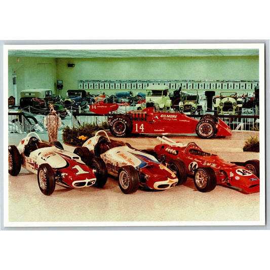 c1991 Indy 500 A. J. Foyt's 4 Winner Cars Speedway NOS 4" x 5 3/4" Postcard