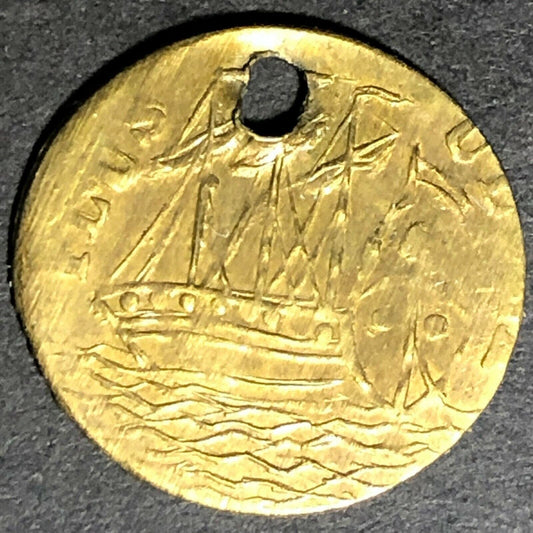 c1855-67 19.5mm Attrib. to Habelt - German Jeton / Counter / Token - Ben Fauver