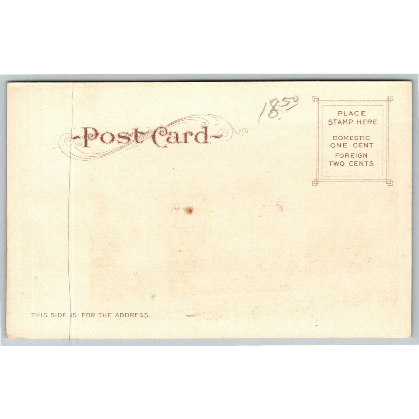 Vintage c1907 Unused PPC Postcard -- "High School, Fresno, California"