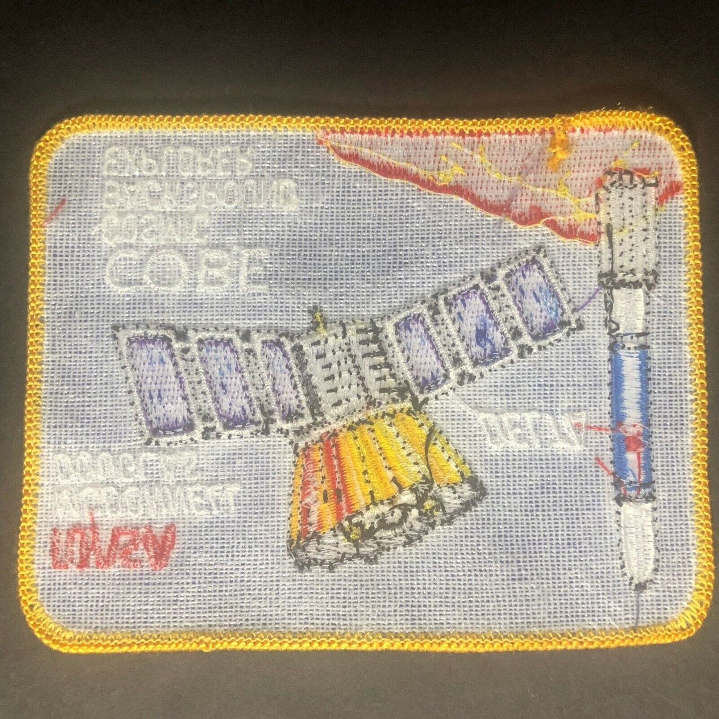 Vintage NASA McDonnell Douglass Delta Cobra Cosmic Background Embroidered Patch