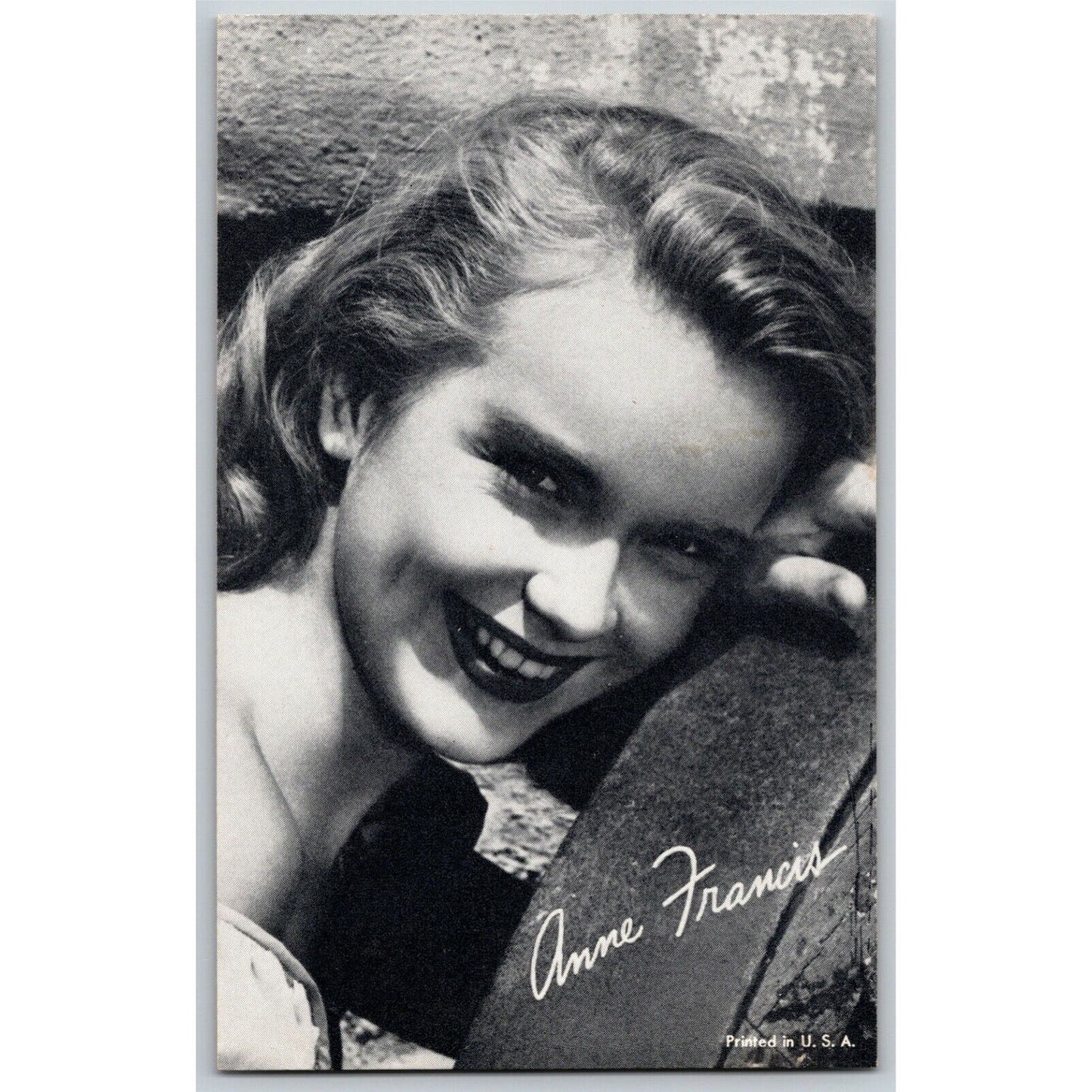 Anne Francis Leading Lady Movie Star Arcade Card Ken Prag Coll. EXC