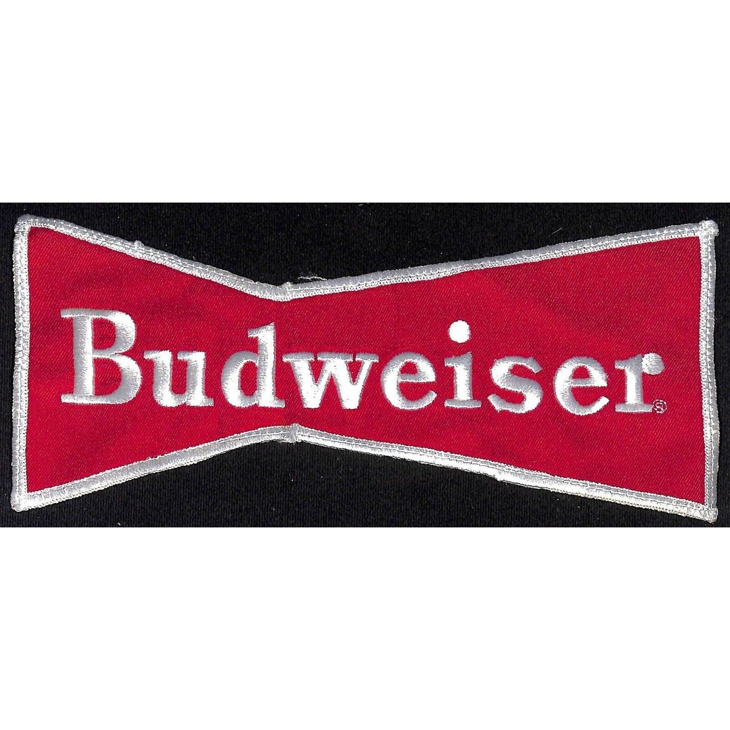 Budweiser Bowtie Embroidered Jacket / Back Patch - Large c1960's-70's VGC