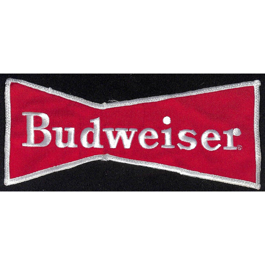 Budweiser Bowtie Embroidered Jacket / Back Patch - Large c1960's-70's VGC