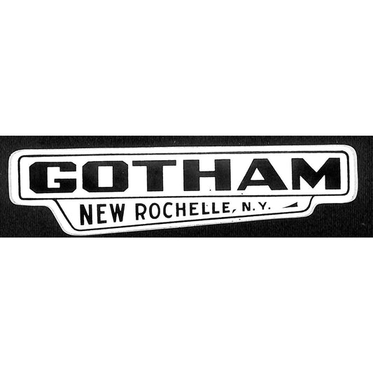 New Rochelle, NY Gotham (Car Dealer) Reflective Auto Sticker - c1970