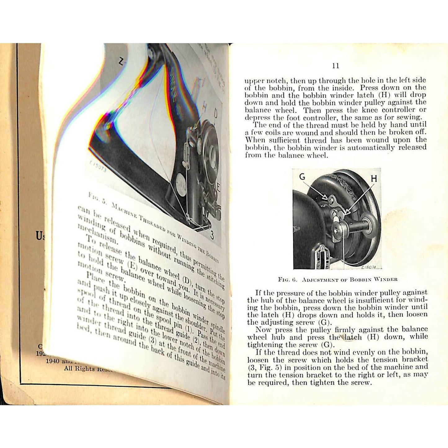 c1941 Singer Sewing Machine Instruction Booklet for Model 66-16 64pp