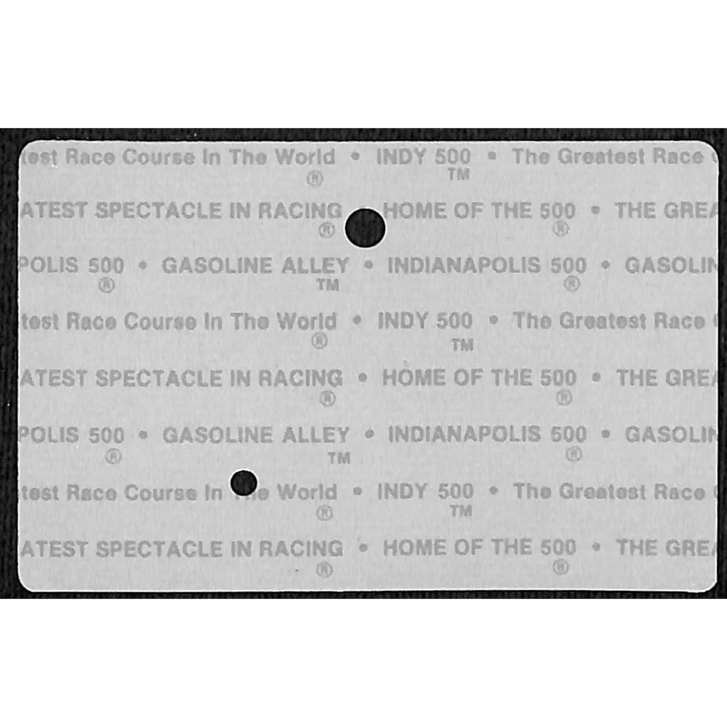 1988 Indy 500 Season Gate / Garage Ticket Pass Card Indianapolis IMS #1747 VGC