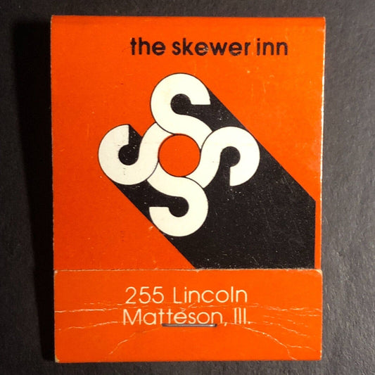 King's Inn / Peasants Pub Oak Lawn, IL Nearly Empty Matchbook c1974-84