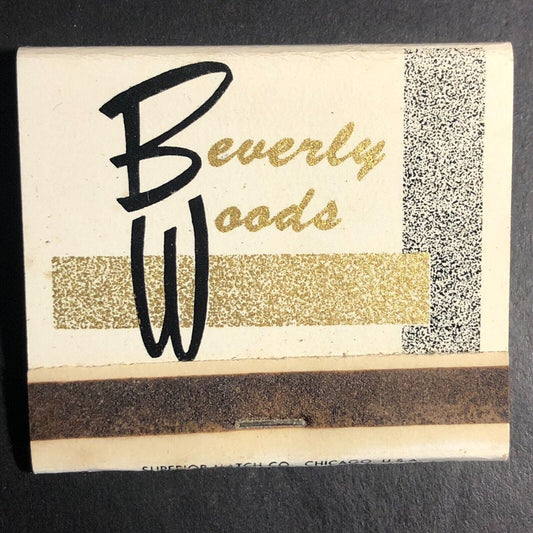 Beverly Woods Restaurant Chicago Full Matchbook c1955-60's VGC Scarce