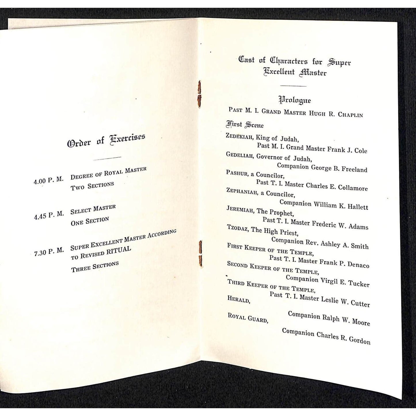 Hampden Highlands, ME Amos W. Knowlton* 1916 Bangor Masonic Knights Meeting