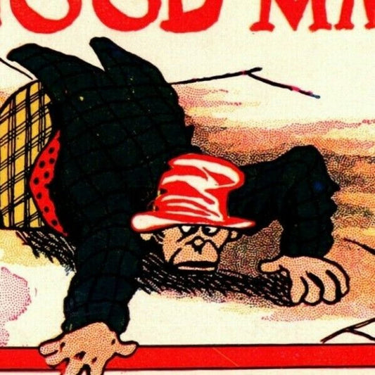 "You Can't Keep a Good Man Down" c1905 Undivided Comic Humor Postcard