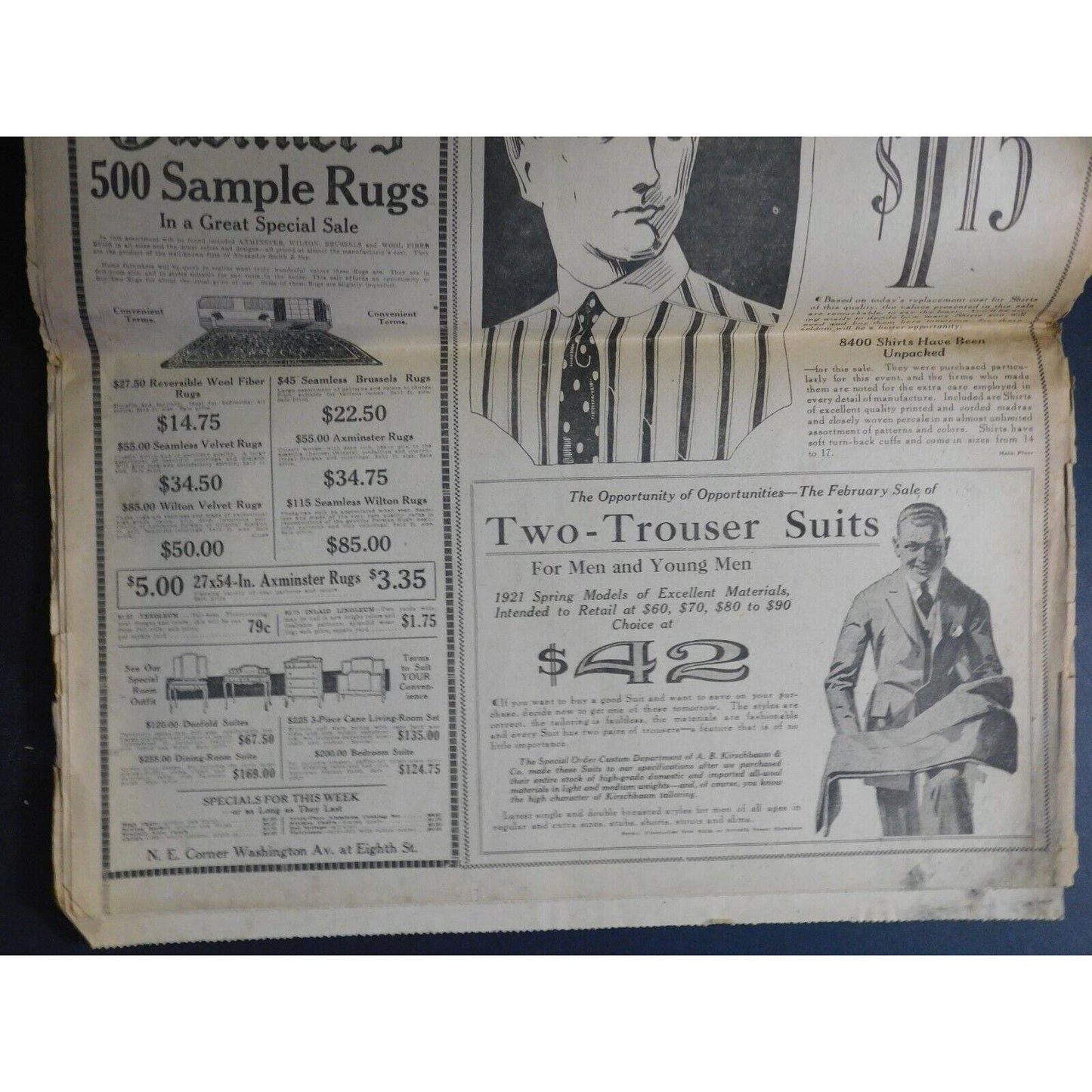 WWI Era Newspaper - St. Louis Post Dispatch - May 20 1921 - 14 pgs.