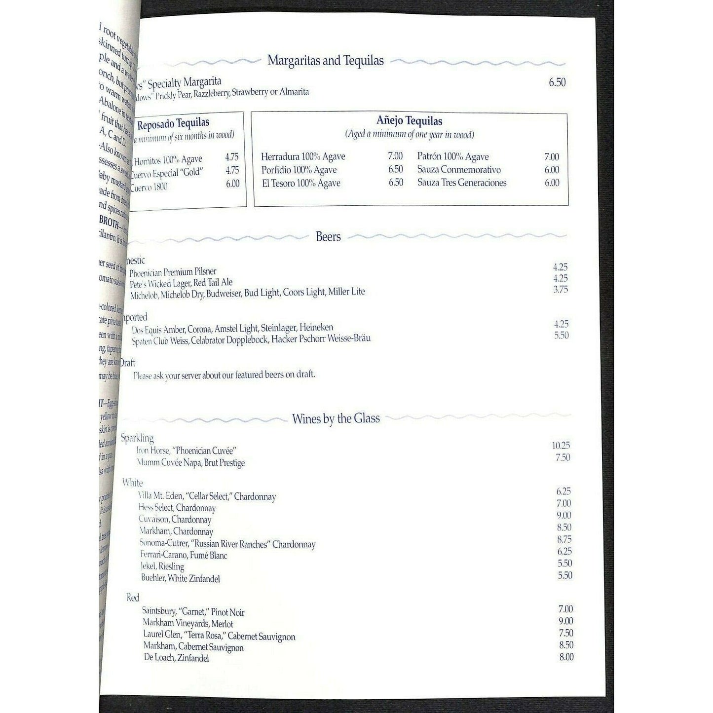 1996 Fifth Annual James Beard Benefit Dinner Menu + 2 Info Sheets