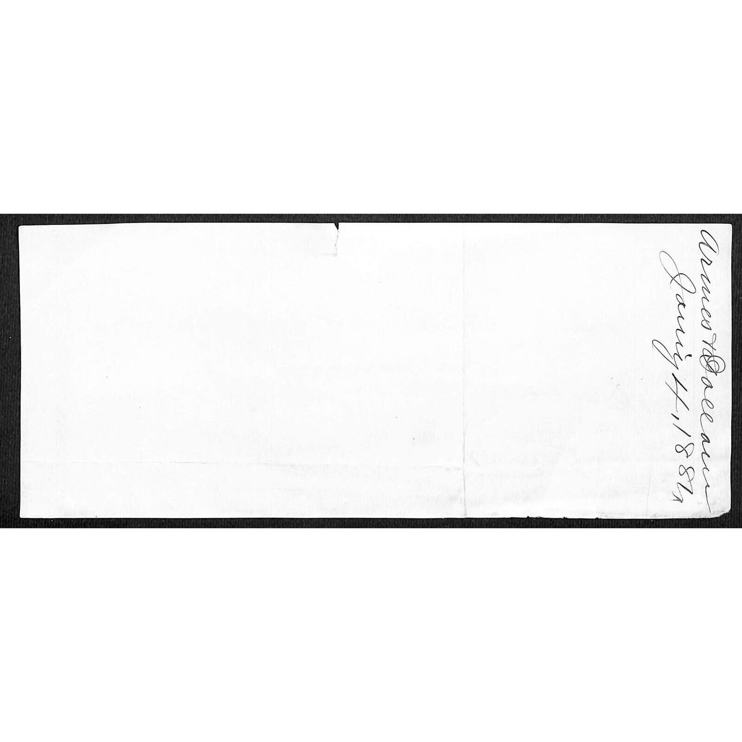 San Francisco Armes & Dallam (Wooden and Willow Ware) 1881 Payment Receipt