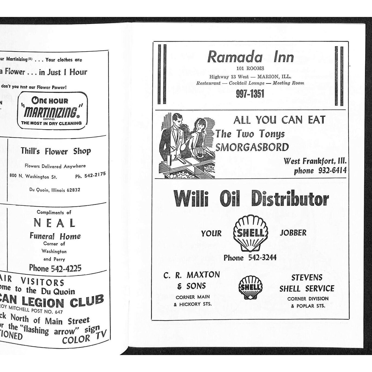 Scarce Sept 21968 USAC Du Quoin State Fair Auto Race Program 100 Mile Champ.
